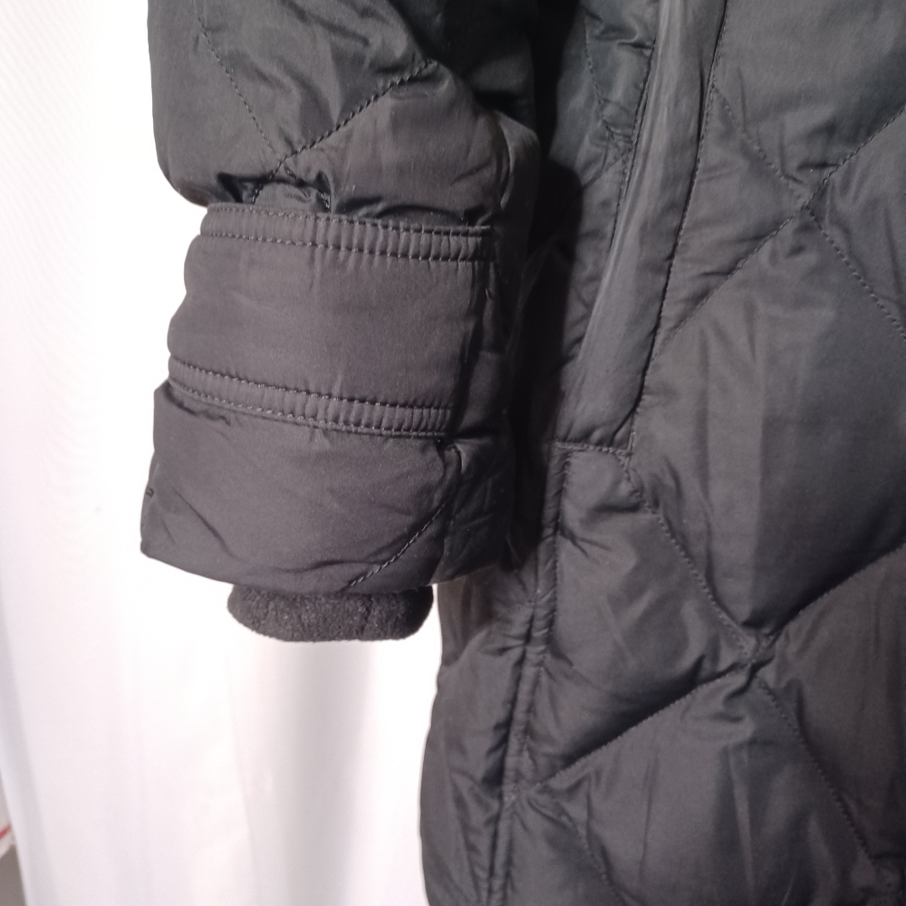LAND'S END Women's Black Down/Feather 3/4 Coat. MP (10-12) - Picture 9 of 14